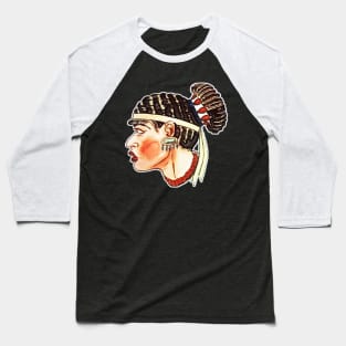 black girl with african hairstyle Baseball T-Shirt